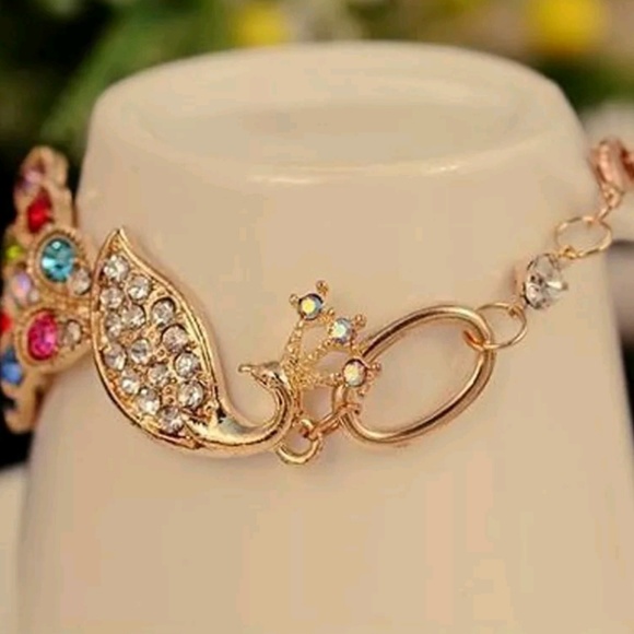 💢LAST ONE💢 Rhinestones Peacock Bracelet - Picture 4 of 6